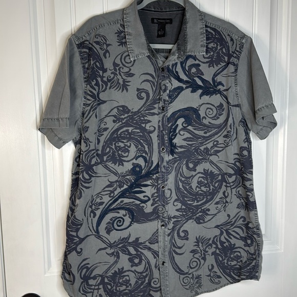 inc international concepts Men’s Floral Button up Sz XL - Picture 1 of 11